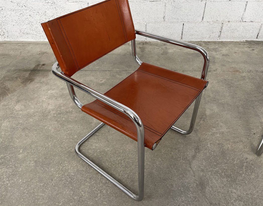 paire-ancien-fauteuil-vintage-cantilever S34-cuir-mart-stam-5francs-2