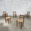 serie-6-anciennes-chaises-primitives-art-pop-annees1900-bois-chene-paille-chaises-ferme-rustique-vintage-5francs-1 (2)