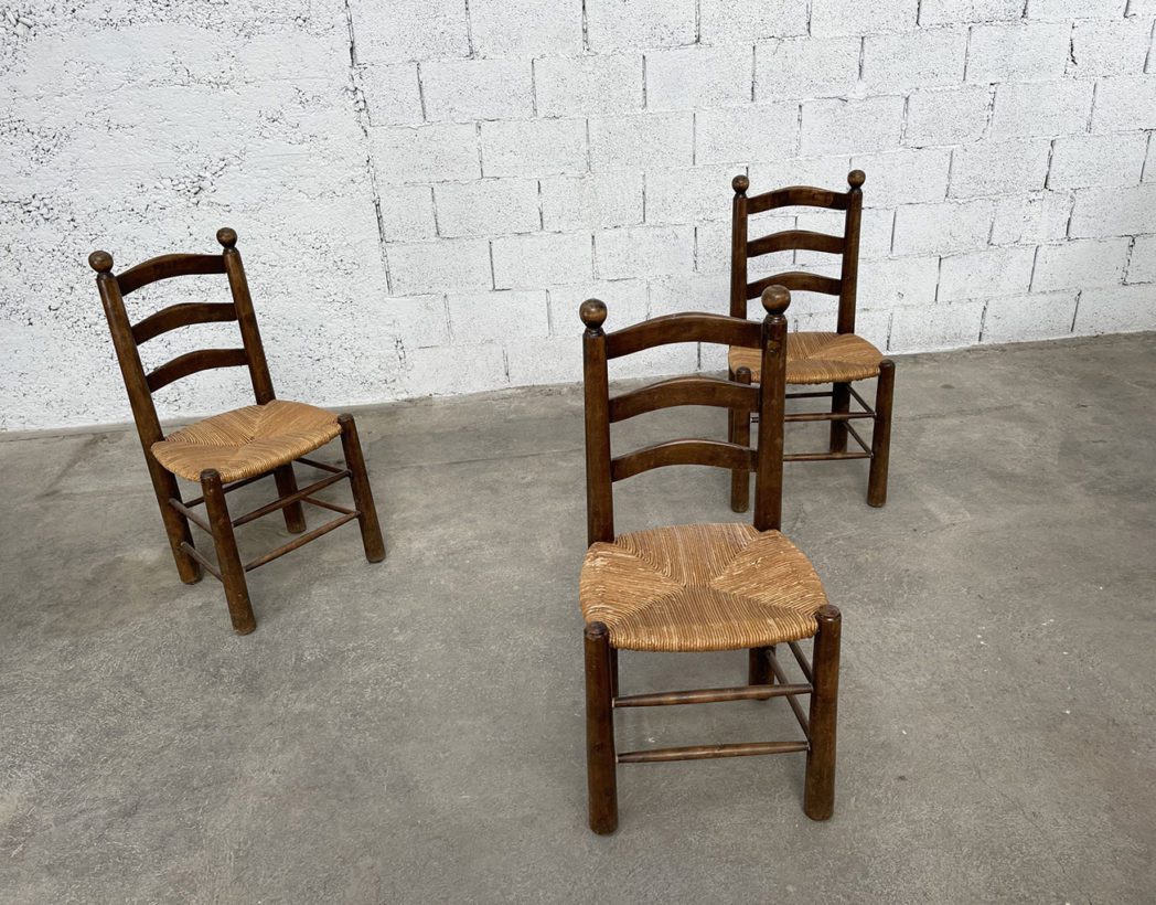 serie-six-anciennes-chaises-georges-robert-chene-paille-style-brutaliste-vintage-5francs-5