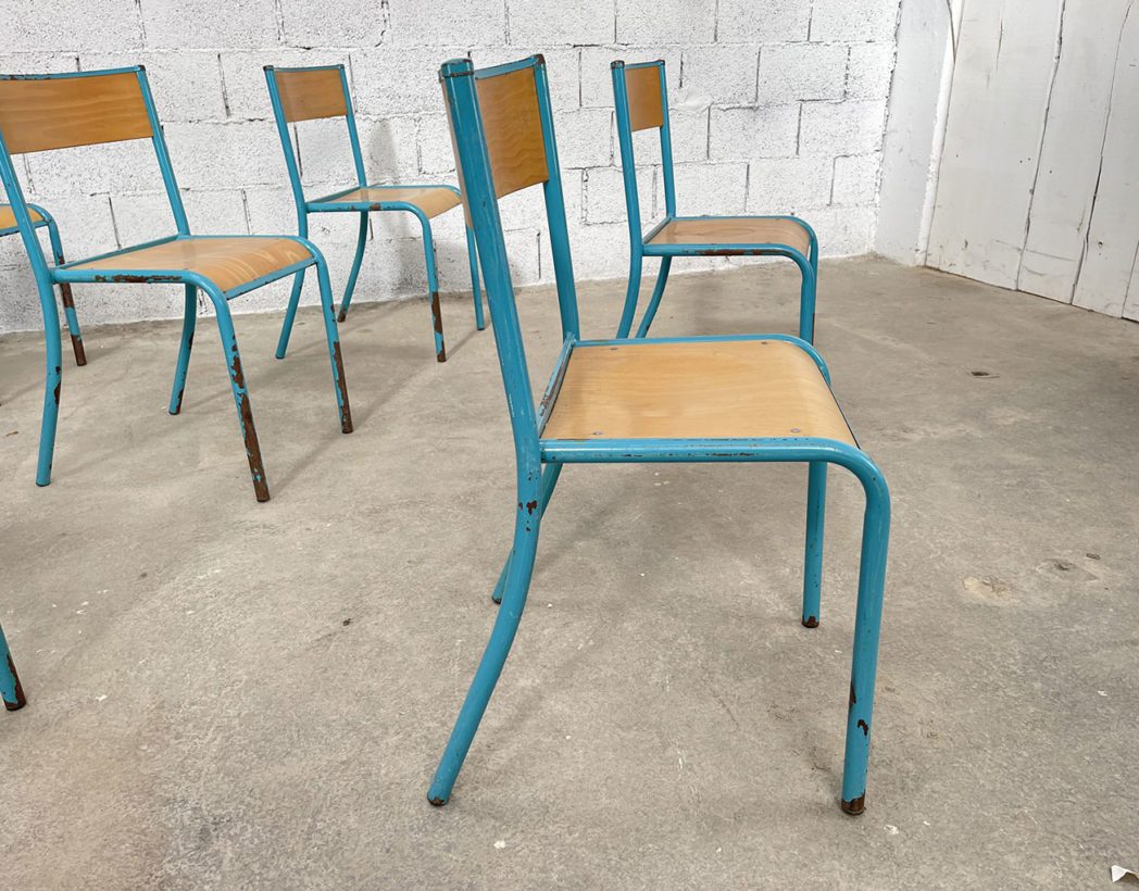 anciennes-chaises-ecole-stella-mullca-metal-bois-tubulaire-patine-bleu-electrique-deco-vintage-retro-5francs-5