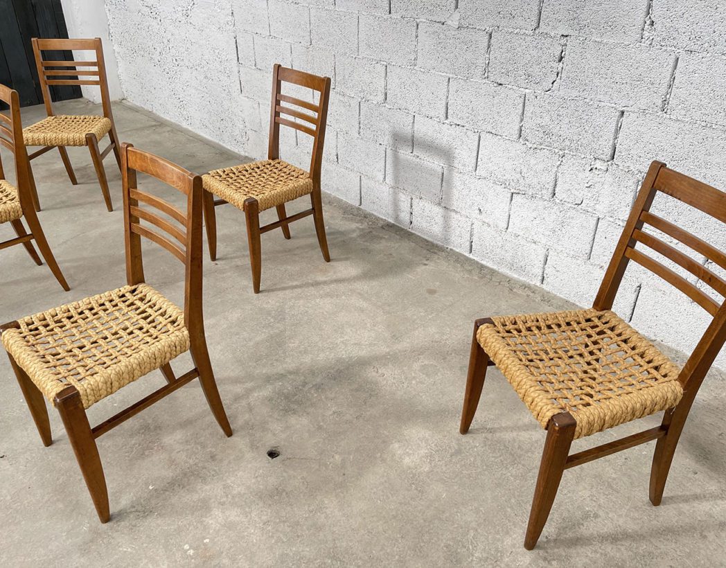 série-6-anciennes-chaises-design-audoux-minet-pour-vibo-epais-cordage-tresse-structure-chene-vintage-5francs-3