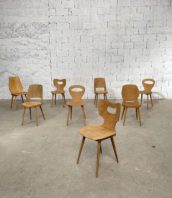 set-8-anciennes-chaises-bistrot-baumann-depareillees-sablees-mondor-pieds-compas-vintage-5francs-1