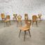 set-8-anciennes-chaises-bistrot-baumann-depareillees-sablees-mondor-pieds-compas-vintage-5francs-2