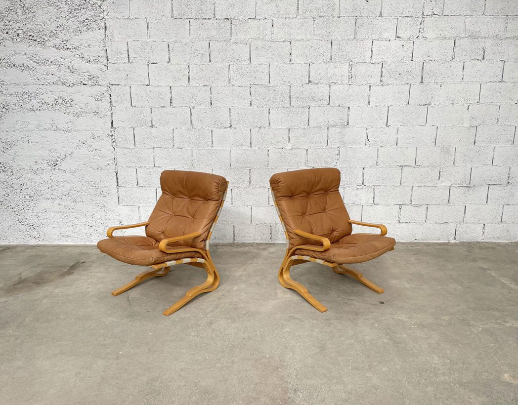 set-deux-fauteuils-vintage-hove-mobler-design-norvegien-hêtre-cuir-5francs-2