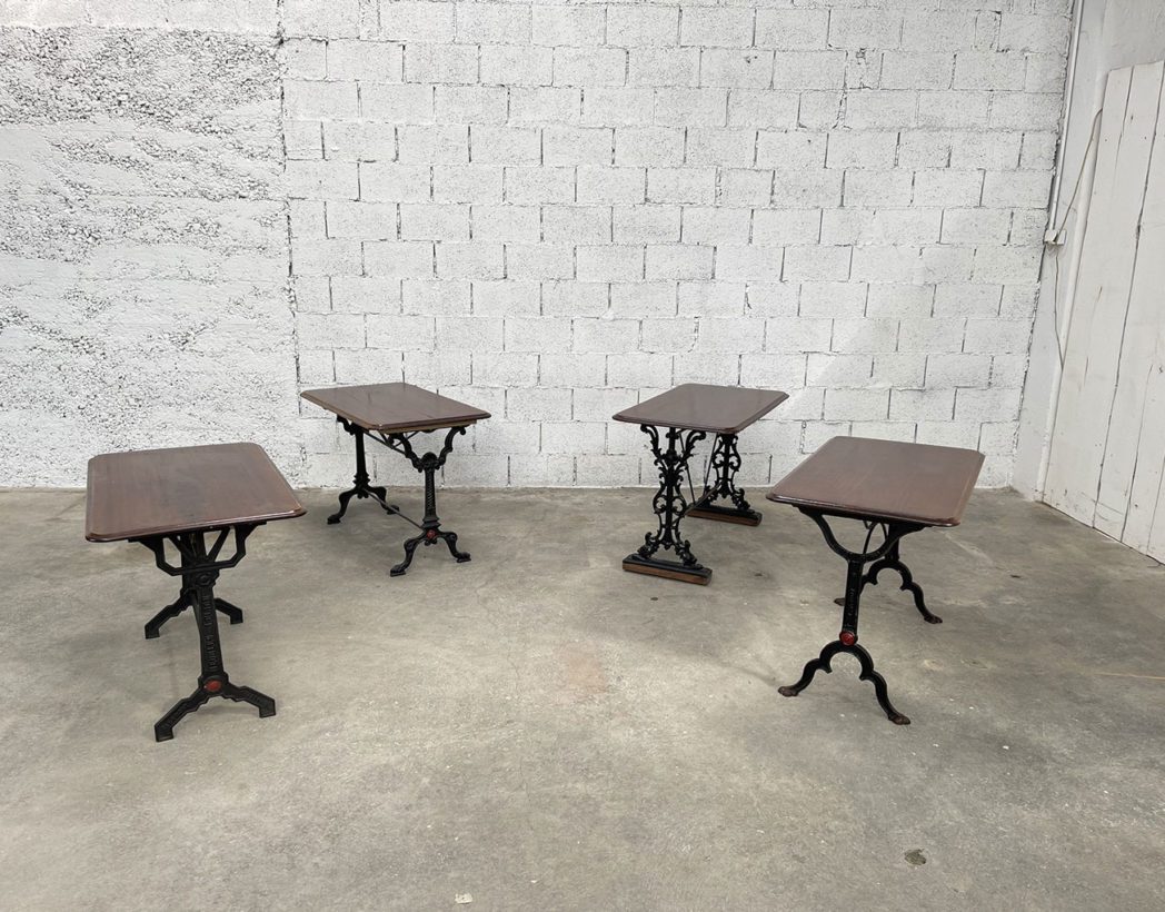 ensemble-quatre-tables-de-bistrot-brasserie-pieds-fonte-vintage-5francs-2 - Copie