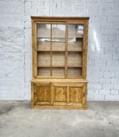 ancienne-bibliotheque-deux-corps-vitrine-annees-1900-decapee-vintage-5francs-2