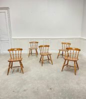 chaises vintage chalet annes60 saintmoritz montagnardes bois 5francs 5 172x198 - série de 15 chaises montagnardes en chêne des années 1960