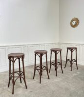 tabouret haut bistrot bois courbe vintage bar 5Francs 1 172x198 - Série de tabourets hauts de bistrot en bois courbé esprit Thonet