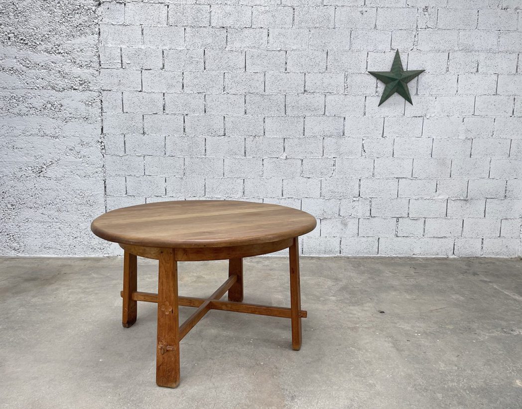 ancienne-table-ronde-art-populaire-alpes-circa-1950-vintage-5francs-2