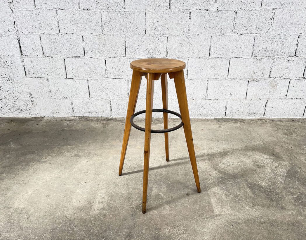 ancien-tabouret-haut-bois-stella-style-jean-prouve-vintage-5francs-2