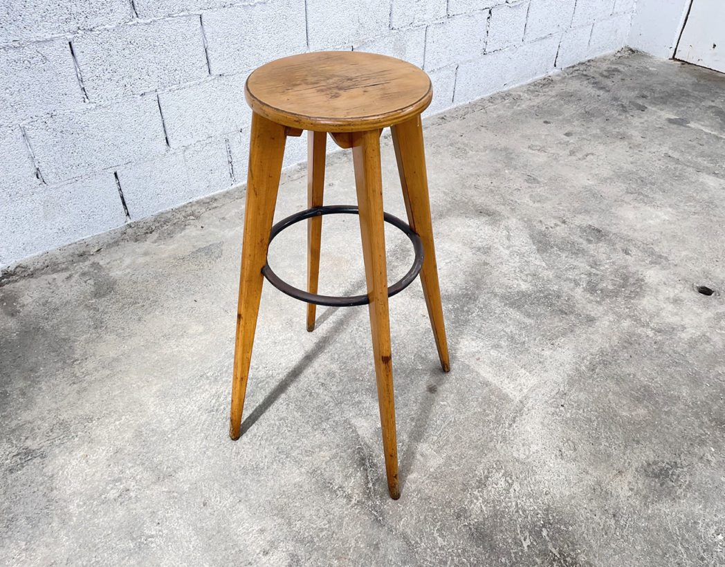 ancien-tabouret-haut-bois-stella-style-jean-prouve-vintage-5francs-3