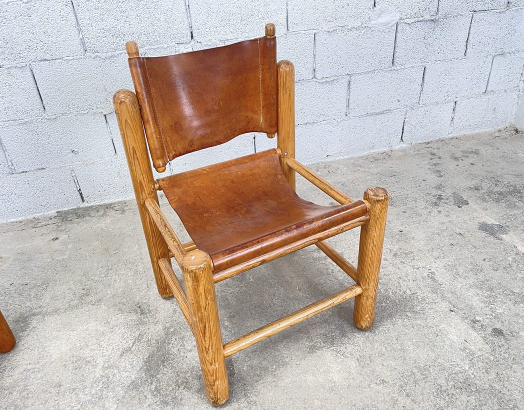 set-trois-fauteuils--vintage-knud-friis-scandinave-cuir-pin-5francs-7