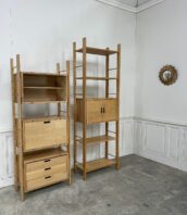 etageres vintage bureau modulables modernistes bois 5Francs 1 1 172x198 - Étagères modulables vintage dans le goût Pierre Chapo années 1980