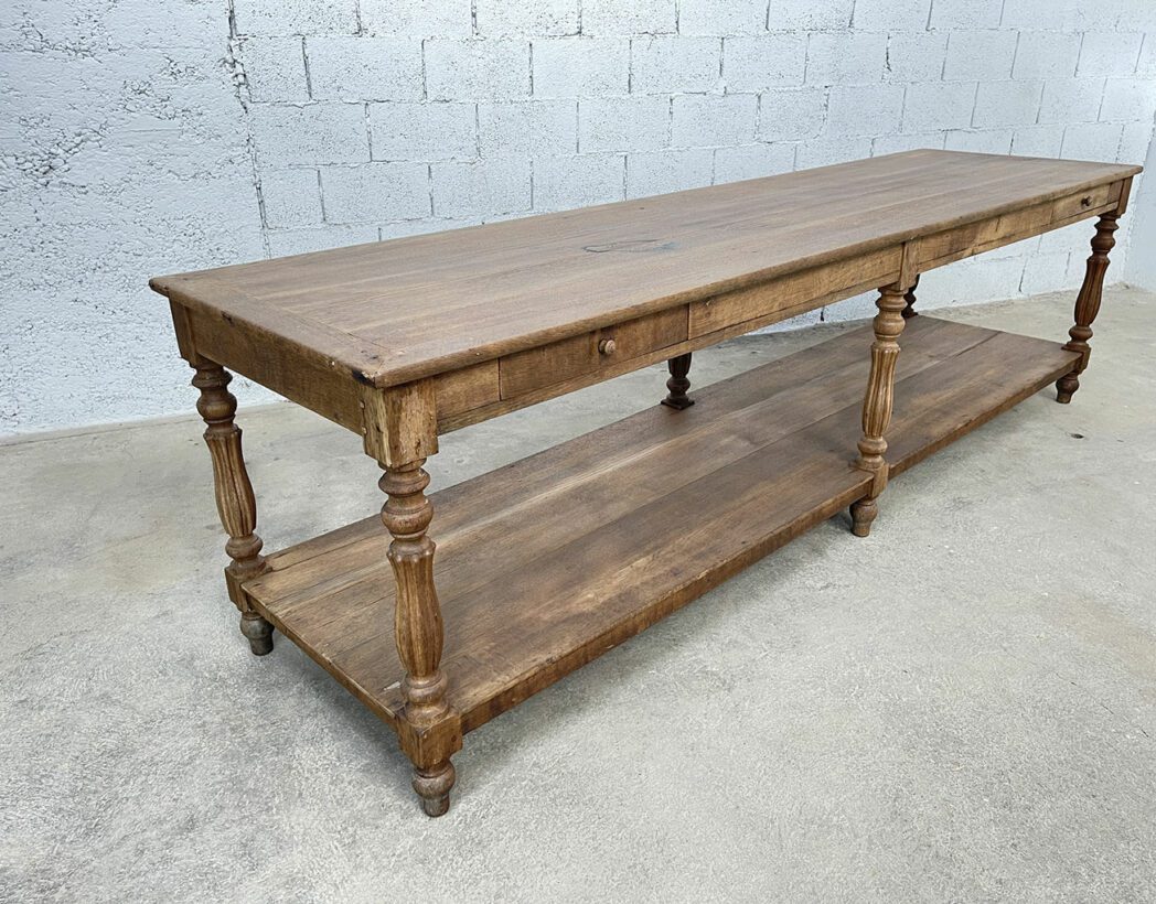 ancienne-grande-table-drapier-table-ferme-six-pieds-tournes-double-plateaux-5francs-3