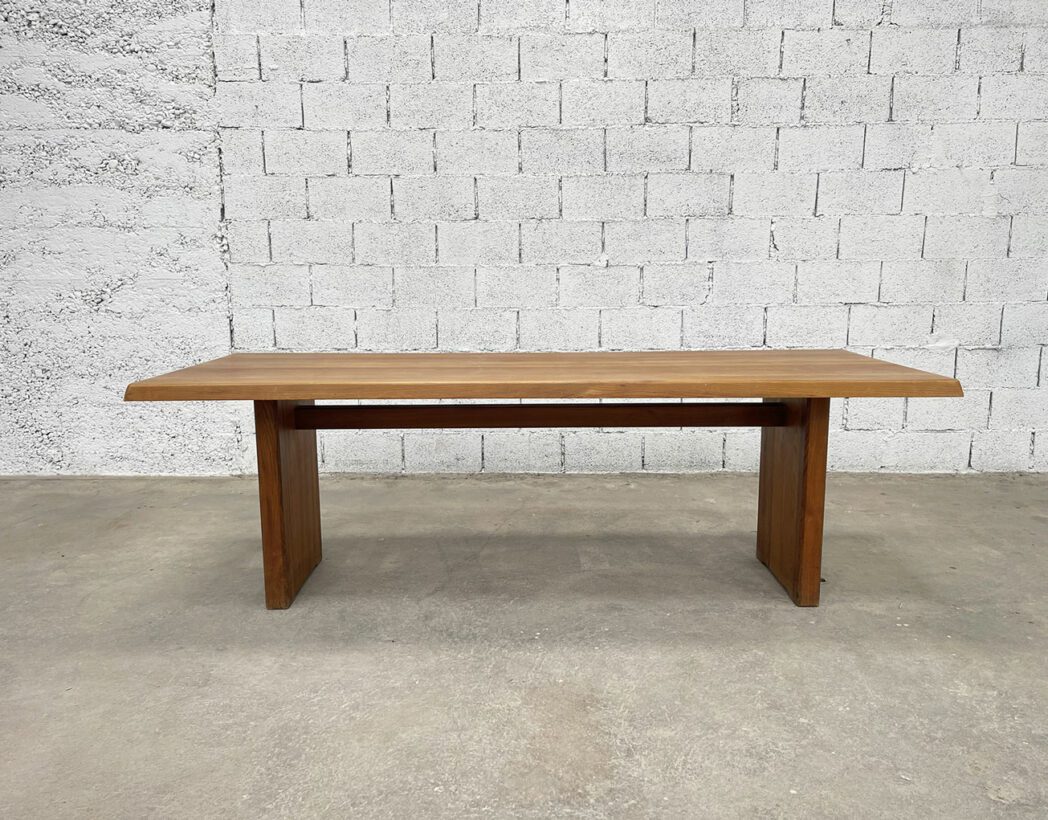 able-de-repas-rectangulaire-pierre-chapo-modele-t14-en-orme-1970-chaises-vintage-5francs-3