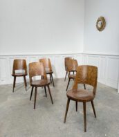Baumann chaise Mondor marron bois vintage clair 5Francs 1 172x198 - Suite anciennes chaises de bistrot Baumann modèle MONDOR