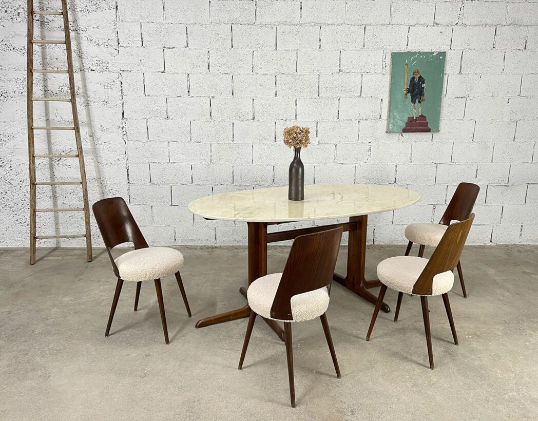 ancienne-table-à-manger-ovale-esprit-knoll-plateau-marbre-bois-mobilier-vintage-5francs-9