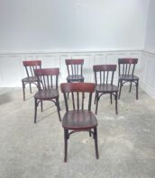 chaises bistrot vintage bois acajou 5Francs 1 172x198 - Suite de chaises bistrot des années 1970