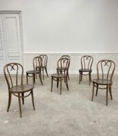 chaises style Thonet volutes bois mobilier vintage 5francs 1 172x198 - Ensemble de chaises type Thonet en bois tourné