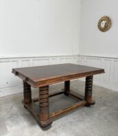 Table Dudouyt vintage bois 5francs 1 172x198 - Table art déco par Charles Dudouyt