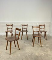 chaises bois vintage gustaf schneck 1950 5francs 1 172x198 - 5 chaises SCHNECK des années 1950