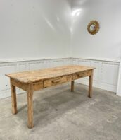 table atelier pin vintage Lille bois 1920 5Francs 2 172x198 - Table "Lille" 197cm