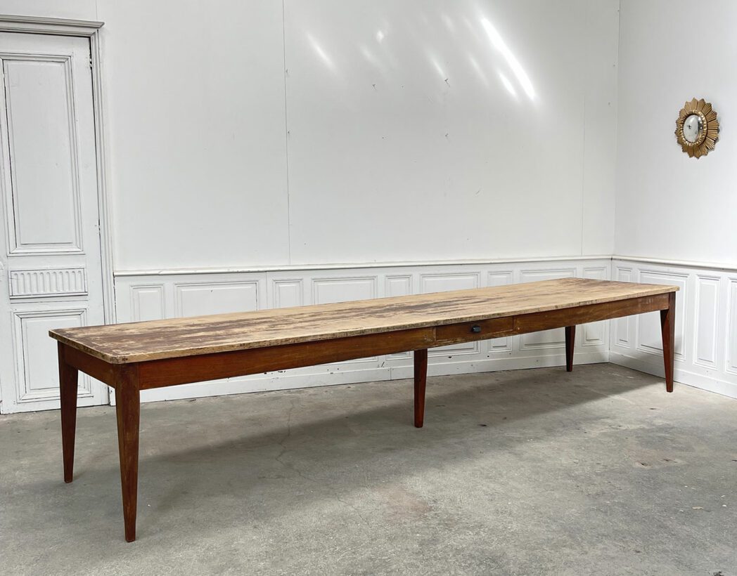 Lot Table Et Chaise TOLIX Modèle KUB Design Xavier Pauchard - Métal Noir Et Jaune - Occasion