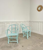 fauteuils vintage 1900 art populaire noisetier 5Francs 1 172x198 - Paire de fauteuils d'art populaire en noisetier