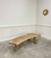 adorable table basse vintage pied de lit bois massif ancien 5Francs 2 172x198 - Table basse chêne massif vintage Jim