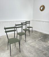 4 chaises italiennes 1960 vintage metal tweed 5FRANCS 1 172x198 - Quatre chaises italiennes vintage