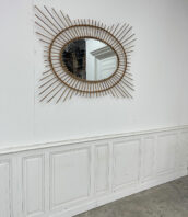 miroir vallauris soleil vintage superbe 5Francs 1 172x198 - Miroir soleil rotin 1960
