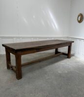 ancienne table ferme chene vintage entretoises St Leger 5Francs 1 172x198 - Table de ferme 1950 en chêne massif