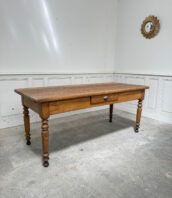 ancienne table ferme console Couzon 5Francs 8 172x198 - Table de travail en chêne vintage