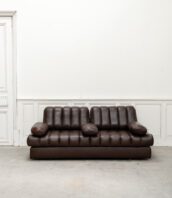 canape vintage de sede ds85 cuir marron 1980 5Francs 1 2 172x198 - Canapé vintage DS 85 en cuir marron par De Sede 1980
